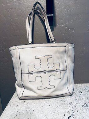 Soft Pebbled Leather TORY BURCH JESSICA Tote 15x13x5"~ retailed for $535!
